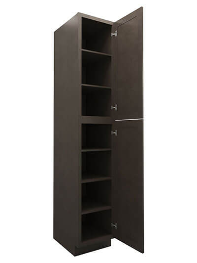 TS-WP1896: Townsquare Grey 18″ 2 Door Pantry Cabinet