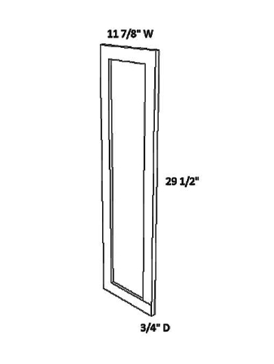 Unfinished Shaker Wall Dummy Door W12″ x H30″