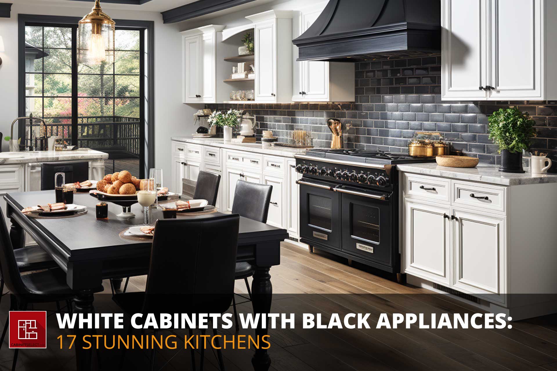 White Cabinets With Black Appliances: 17 Stunning Kitchens