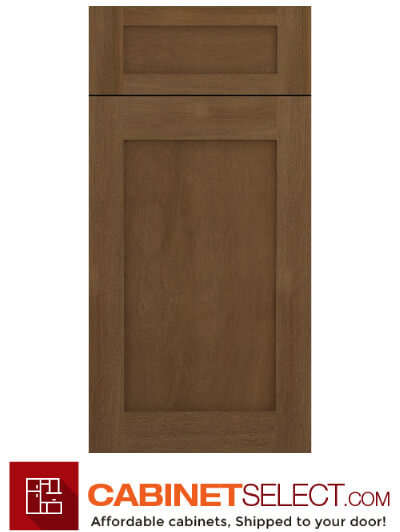 Natural Brown Shaker Door Sample | CabinetSelect.com