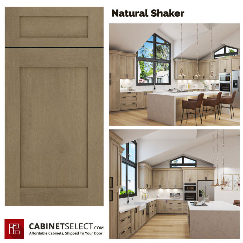 Natural Shaker Kitchen Cabinet Line | CabinetSelect.com
