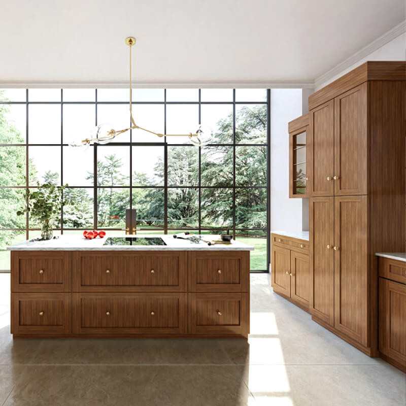 Woodland Brown Shaker Cabinets Forevermark | CabinetSelect.com
