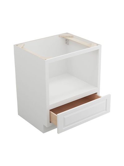 GW-B30MW (30W): Gramercy White 30″ Microwave Base Cabinet
