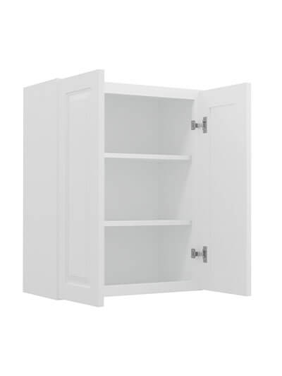 GW-W2730B: Gramercy White 27″ Double Door Wall Cabinet