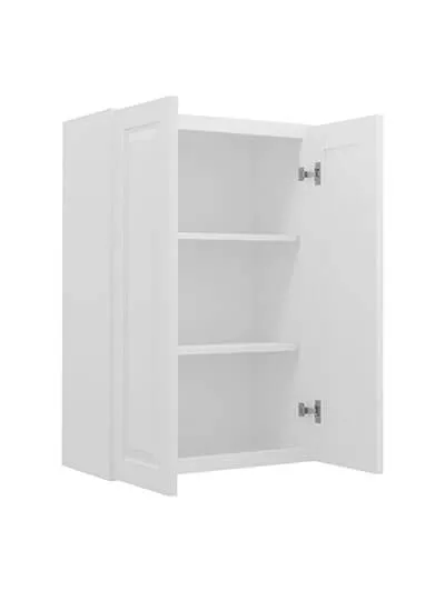 GW-W2436B: Gramercy White 24″ Double Door Wall Cabinet