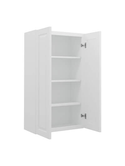 GW-W2442B: Gramercy White 24″ Double Door Wall Cabinet