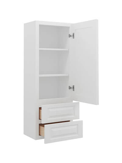 GW-W2D1854: Gramercy White 18″ 2 Drawer Wall Cabinet