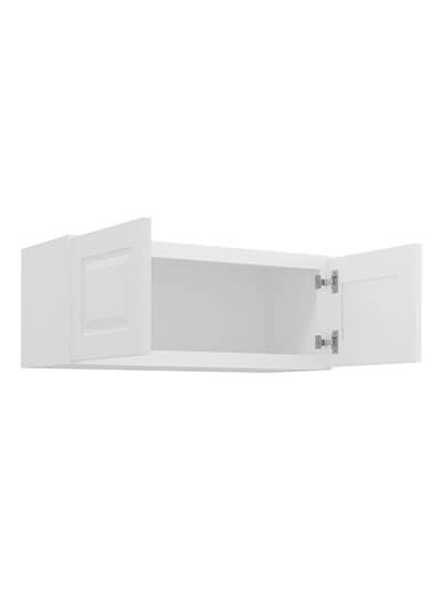 GW-W3012B: Gramercy White 30″ Double Door Bridge Wall Cabinet