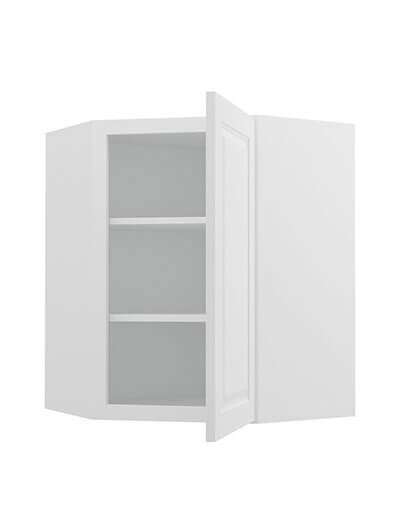 GW-WDC2430: Gramercy White 24″ Diagonal Corner Wall Cabinet