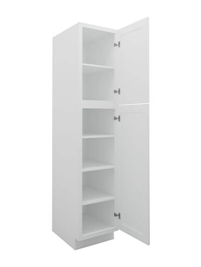 GW-WP1890: Gramercy White 18″ 2 Door Pantry Cabinet