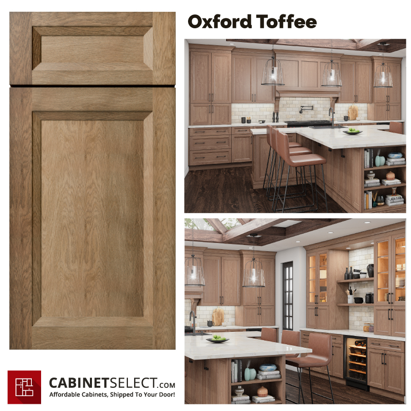 Oxford Toffee Kitchen Cabinet Line