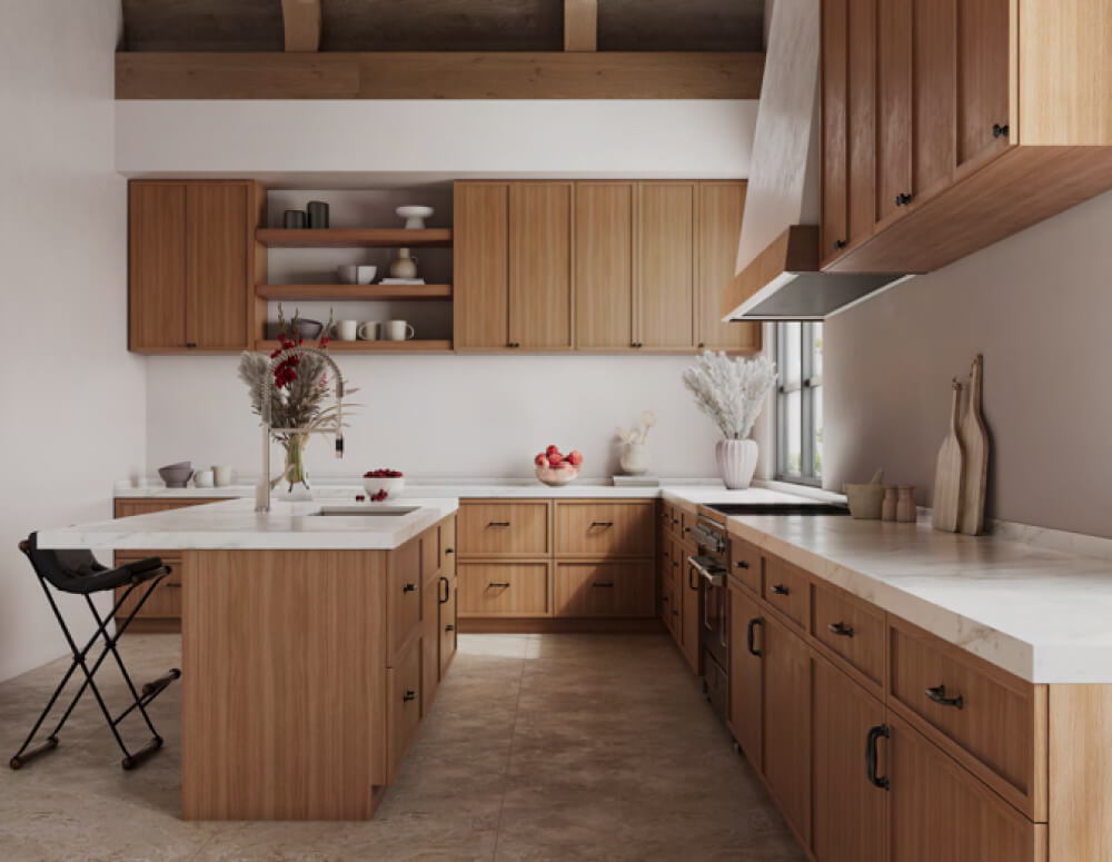Petit Brown Shaker Kitchen Cabinet Line | Kitchen Design Inspiration | Cabinetselect.com