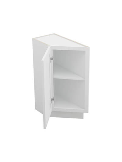 TW-BTC12L: Uptown White 12″ Angle Base End Cabinet