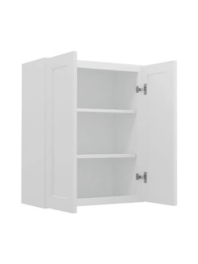 TW-W2730B: Uptown White 27″ Double Door Wall Cabinet