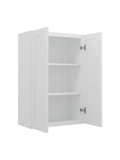 TW-W2436B: Uptown White 24″ Double Door Wall Cabinet