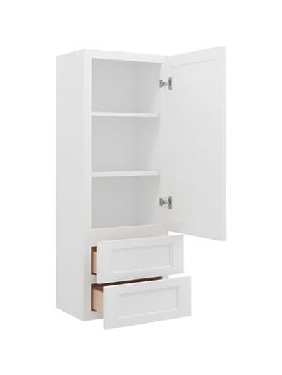 TW-W2D1854: Uptown White 18″ 2 Drawer Wall Cabinet