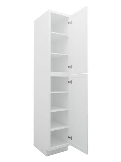 TW-WP1896: Uptown White 18″ 2 Door Pantry Cabinet