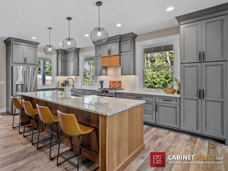 Matching Cabinets In Home Design Two Toned Kitchen