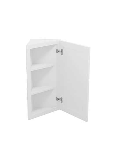 PW-AW30: Petit White Shaker 30″ Angled Wall End Cabinet