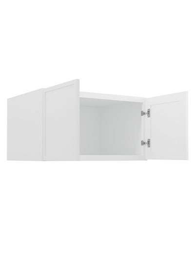 PW-W331824B: Petit White Shaker 33″ Refrigerator Wall Cabinet 24″ Deep