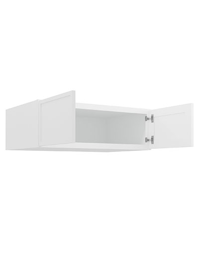 PW-W361224B: Petit White Shaker 36″ Refrigerator Wall Cabinet 24″ deep