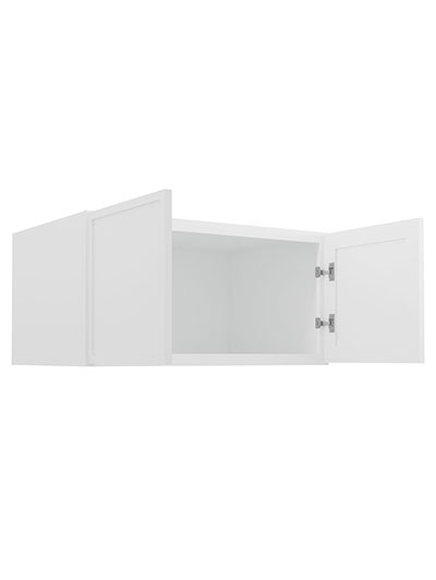 PW-W361824B: Petit White Shaker 36″ Refrigerator Wall Cabinet 24″ deep