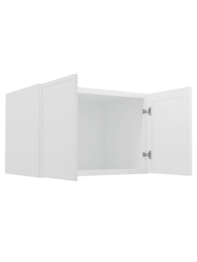 PW-W362424B: Petit White Shaker 36″ Refrigerator Wall Cabinet 24″ deep