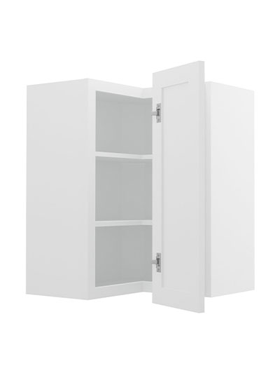 PW-WSQ2430: Petit White Shaker 24″ Corner Wall Cabinet