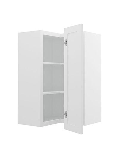 PW-WSQ2436: Petit White Shaker 24″ Corner Wall Cabinet