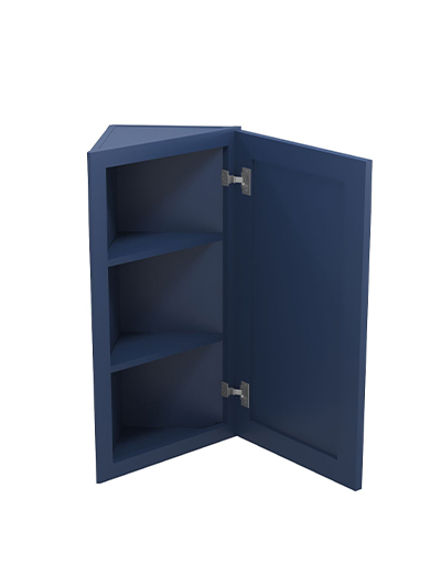 PD-AW36: Petit Blue Shaker 36″ Angled Wall End Cabinet