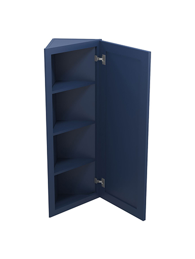 PD-AW42: Petit Blue Shaker 42″ Angled Wall End Cabinet