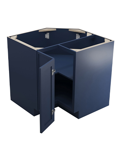 PD-LS3612S: Petit Blue Shaker 36″ Easy Reach Corner Cabinet