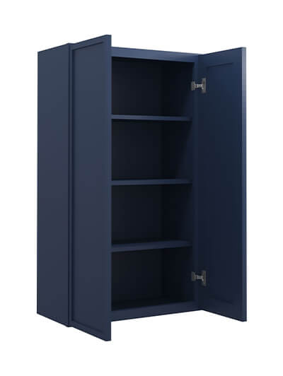 PD-W2442B: Petit Blue Shaker 24″ Double Door Wall Cabinet