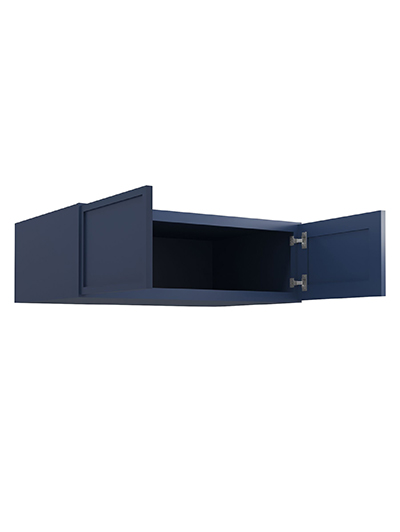 PD-W361224B: Petit Blue Shaker 36″ Refrigerator Wall Cabinet 24″ deep