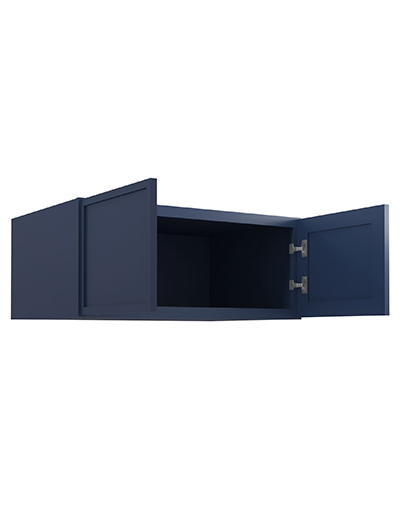PD-W361524B: Petit Blue Shaker 36″ Refrigerator Wall Cabinet 24″ deep