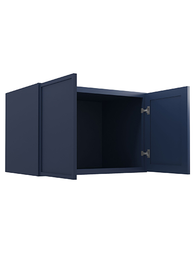 PD-W362424B: Petit Blue Shaker 36″ Refrigerator Wall Cabinet 24″ deep