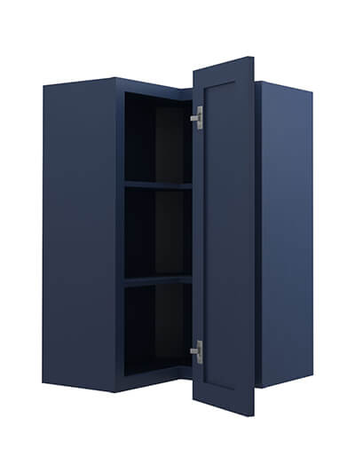 PD-WSQ2436: Petit Blue Shaker 24″ Corner Wall Cabinet