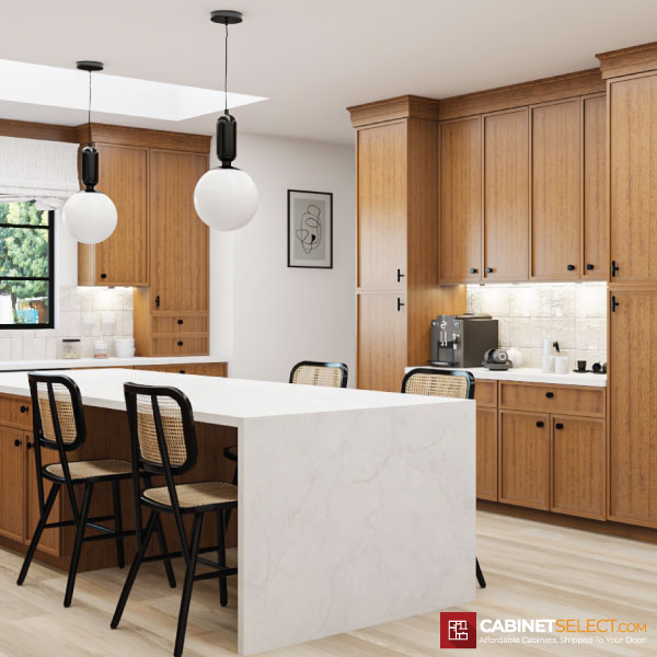 Petit Brown Slim Shaker Kitchen Cabinet Line Category | CabinetSelect.com
