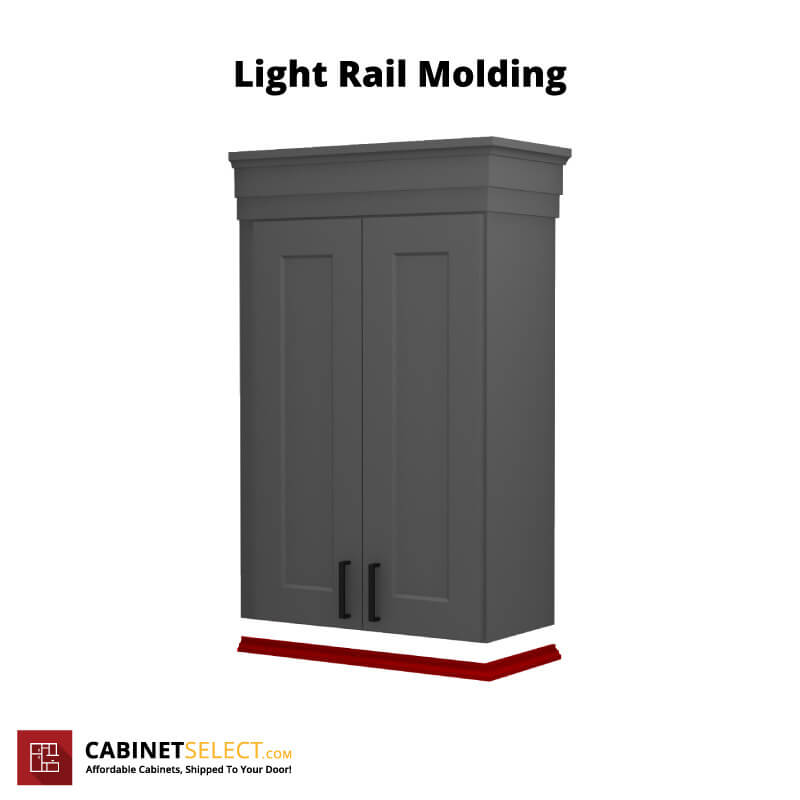 Cabinets Light Rail Molding | CabinetSelect.com