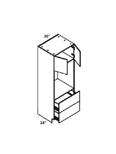 Gloss White Oc3084 Oven Pantry Cabinet