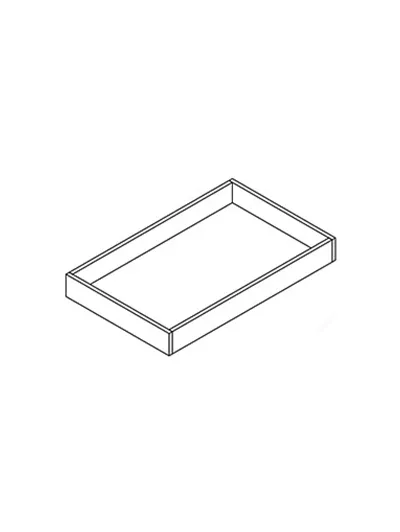 Gloss White Rot Roll Out Tray