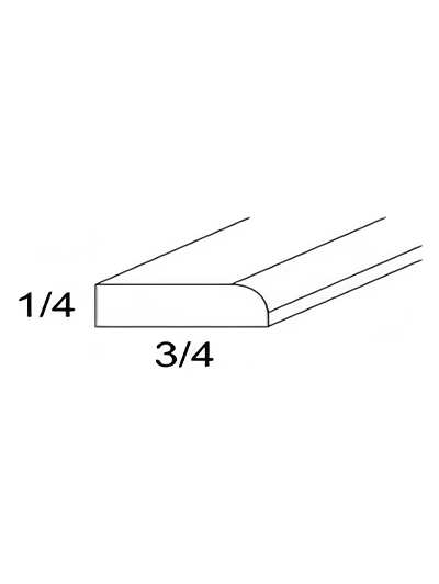 3/4″W X 96″H Scribe Molding – Euro Gloss White