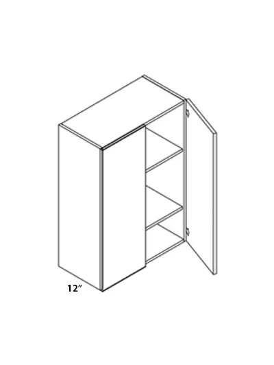 Gloss White W2430 Double Door Wall Cabinet