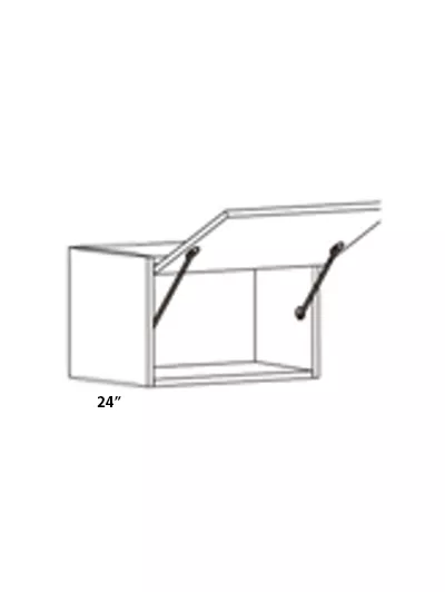 Gloss White W361224fp Wall Lift Up Cabinet