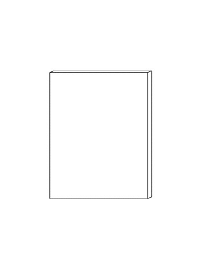 48″W X 3/4″X D 96″H Four Edge Not Finished Panel – Euro Gloss Black