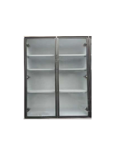 36″W X 42″H Glass Door For Wall Cabinet – Euro Pecan