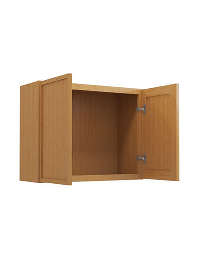 PS-W3024B: Petit Sand Shaker 30″ Double Door Bridge Wall Cabinet