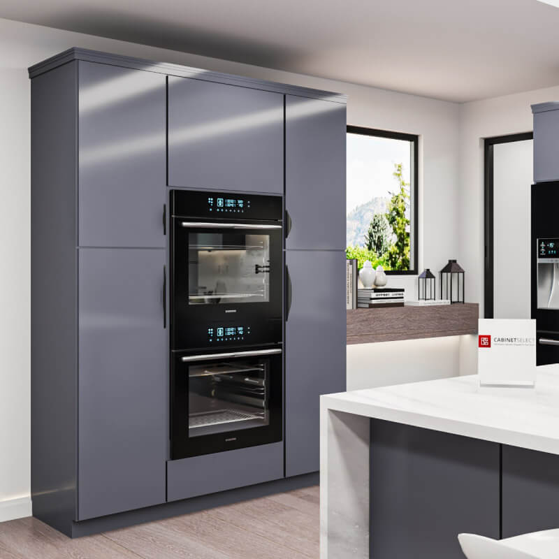 Gloss Grey Euro Kitchen Cabinet | Cabinetselect.com