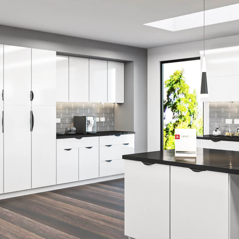 Gloss White Euro Cabinets | Cabinetselect.com