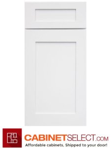 Forevermark Ice White Shaker Door Sample | CabinetSelect.com